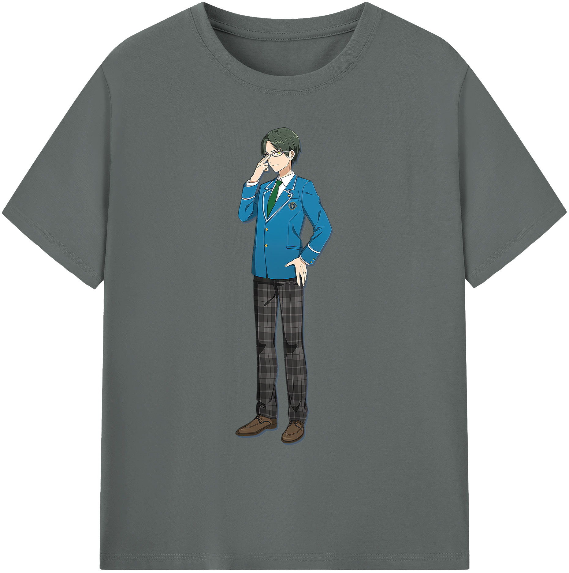 （画像用） あんさんぶるスターズ! Ensemble Stars 綿100％ メンズ半袖Tシャツ｜肌触りやわらか＆通気性